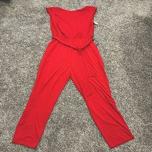 Express red jumpsuit